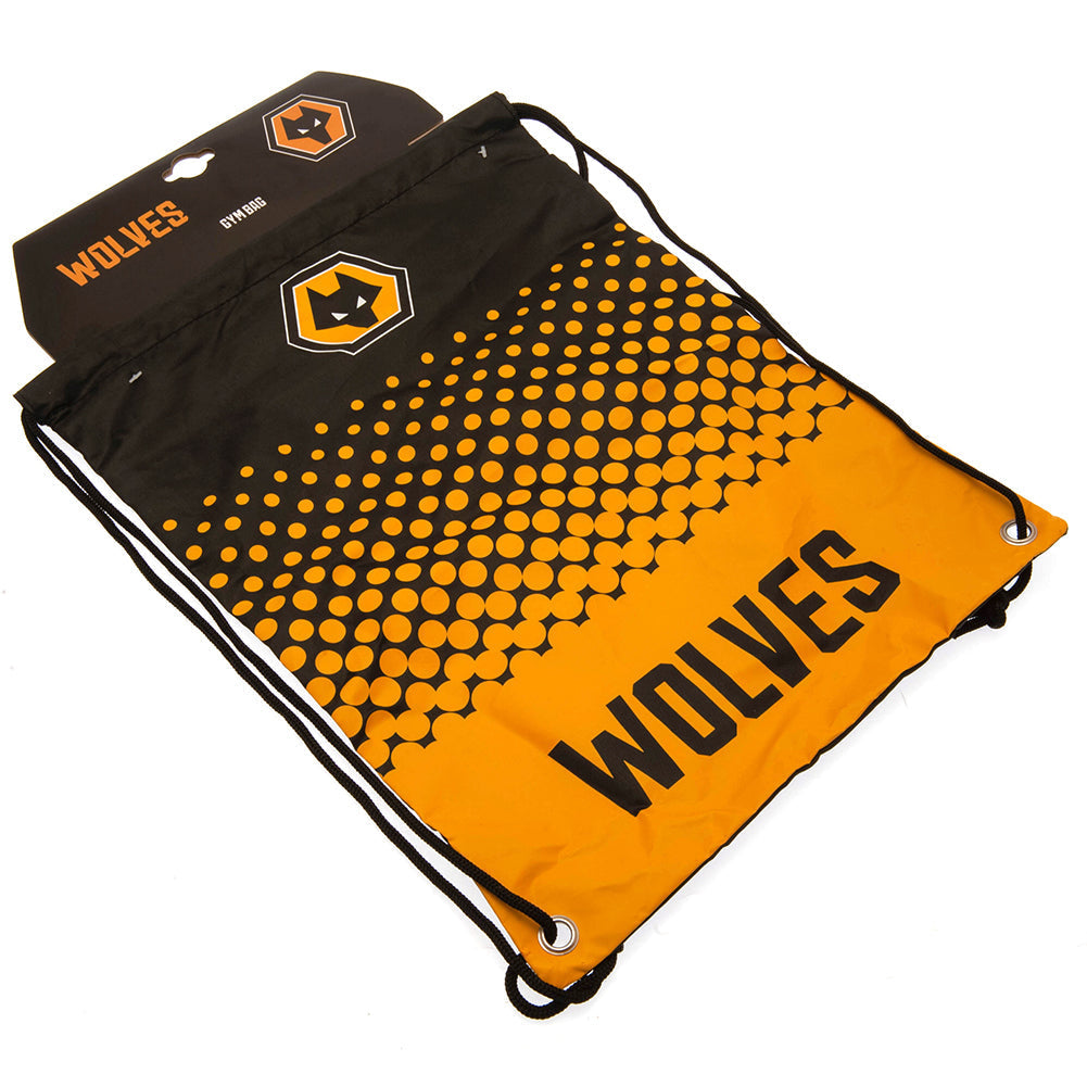 Wolverhampton Wanderers FC Fade Gym Bag: 2 - Bags By Wolverhampton Wanderers