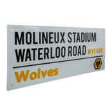 Wolverhampton Wanderers FC White Street Sign: 1 Signs & Plaques By Wolverhampton Wanderers