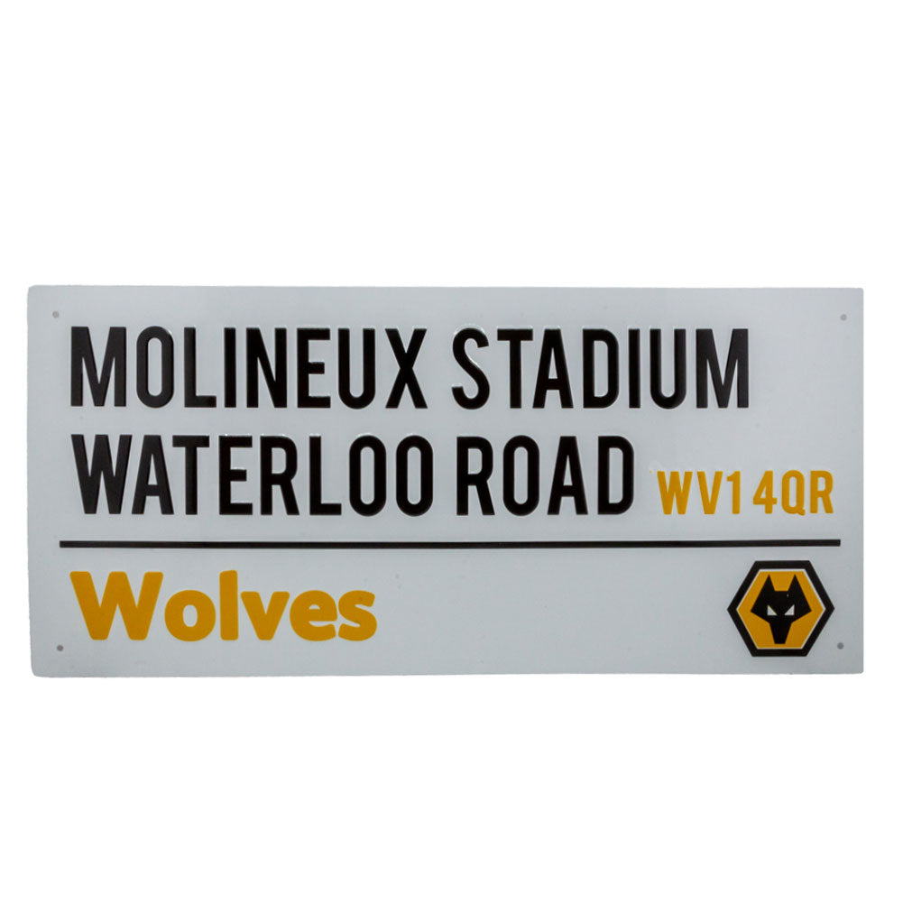 Wolverhampton Wanderers FC White Street Sign: 2 Signs & Plaques By Wolverhampton Wanderers