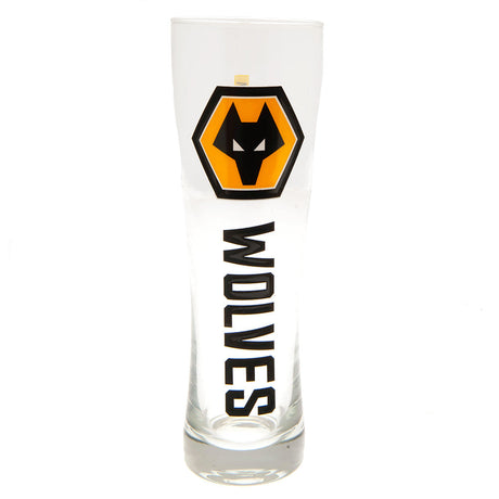 Wolverhampton Wanderers FC Tall Beer Glass: 1 - Glassware By Wolverhampton Wanderers