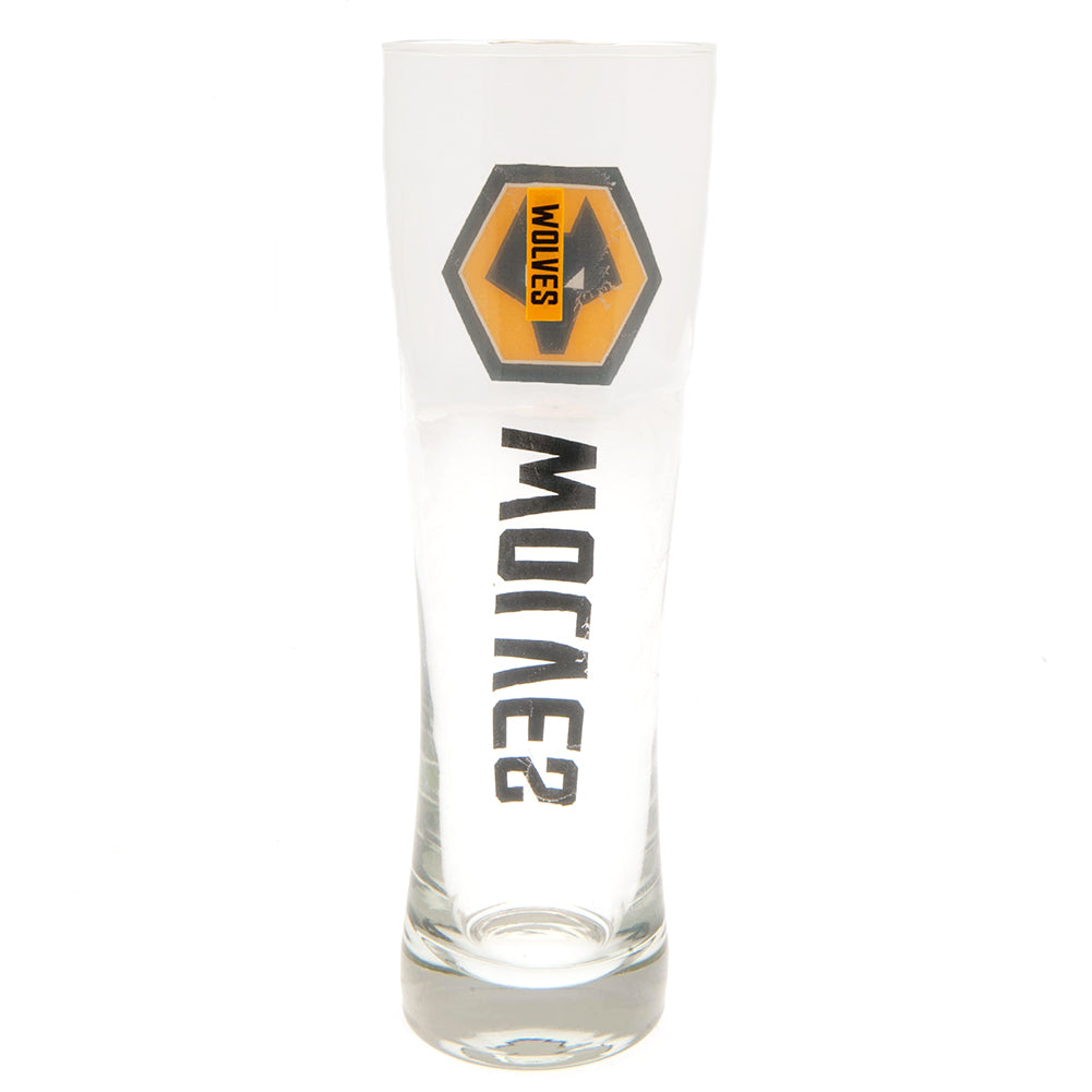 Wolverhampton Wanderers FC Tall Beer Glass - Shop Glassware At Gift Moments - 2