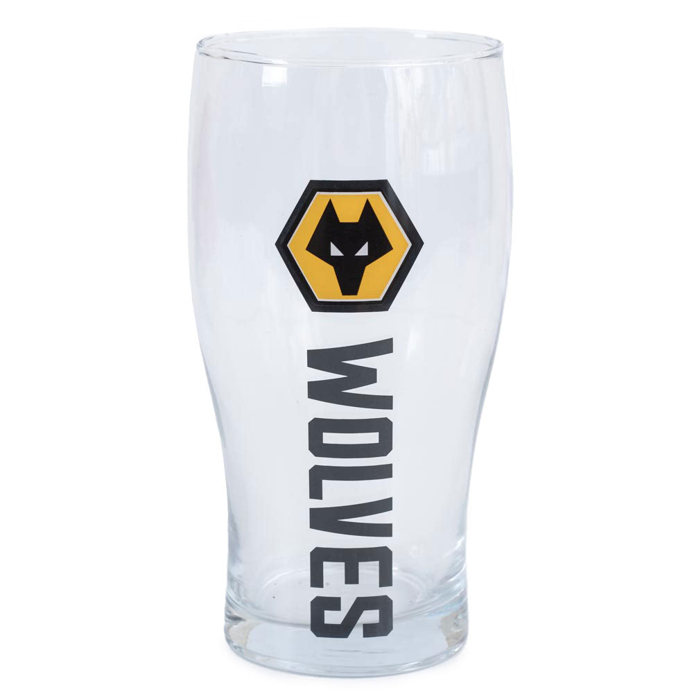 Wolverhampton Wanderers FC Tulip Pint Glass - Shop Beer Glasses At Gift Moments - 2