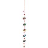 Wooden Hanging Elephant Decoration with Bell: 2 - By Gift Moments