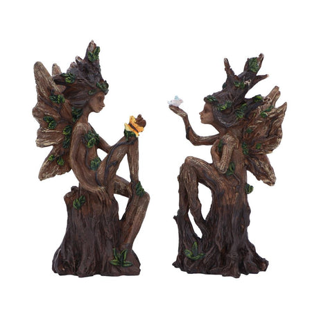 Woodland Beauty Tree Fairy Figurines (set of 2): 2 - Figurines Small (Under 15cm) By NN Designs