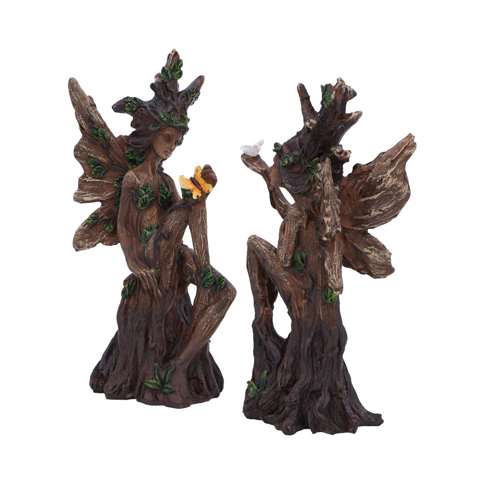 Woodland Beauty Tree Fairy Figurines (set of 2): 3 - Figurines Small (Under 15cm) By NN Designs