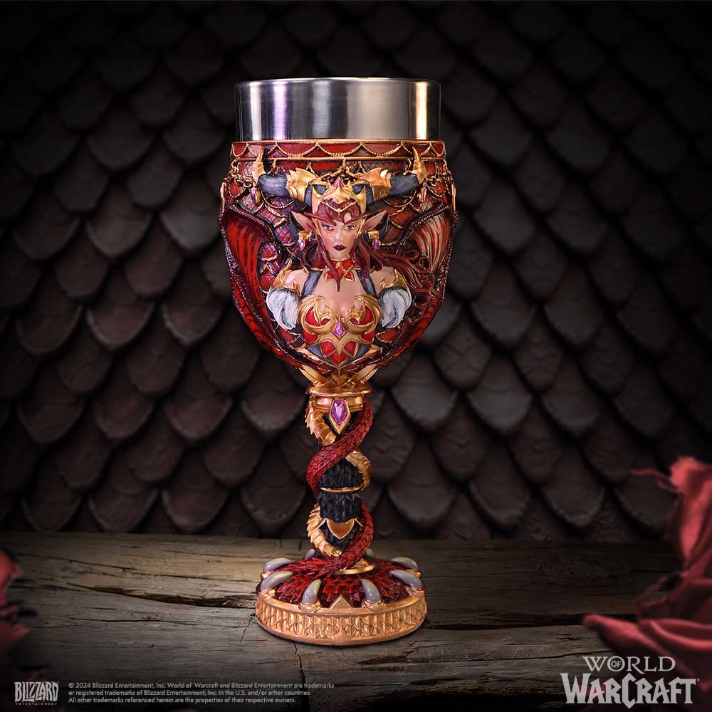 World of Warcraft Alextrasza queen of all dragons Collectible Goblet - Shop Goblets & Chalices At Gift Moments - 1