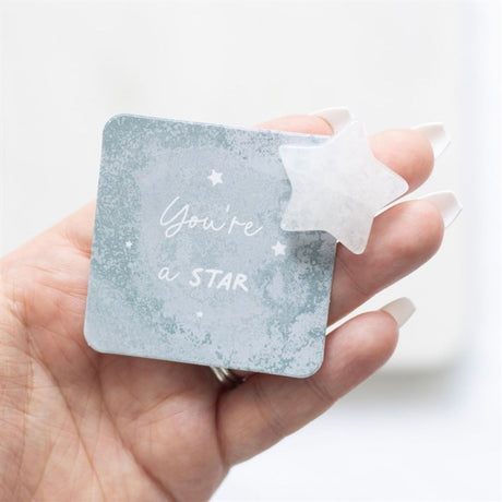 You’re a Star Lucky Clear Quartz Crystal Star in a Bag: 4 - By Gift Moments