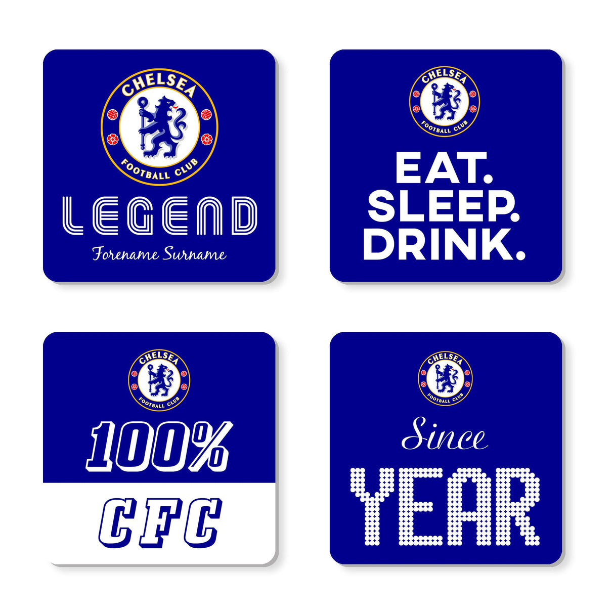 Personalised Chelsea FC Coasters