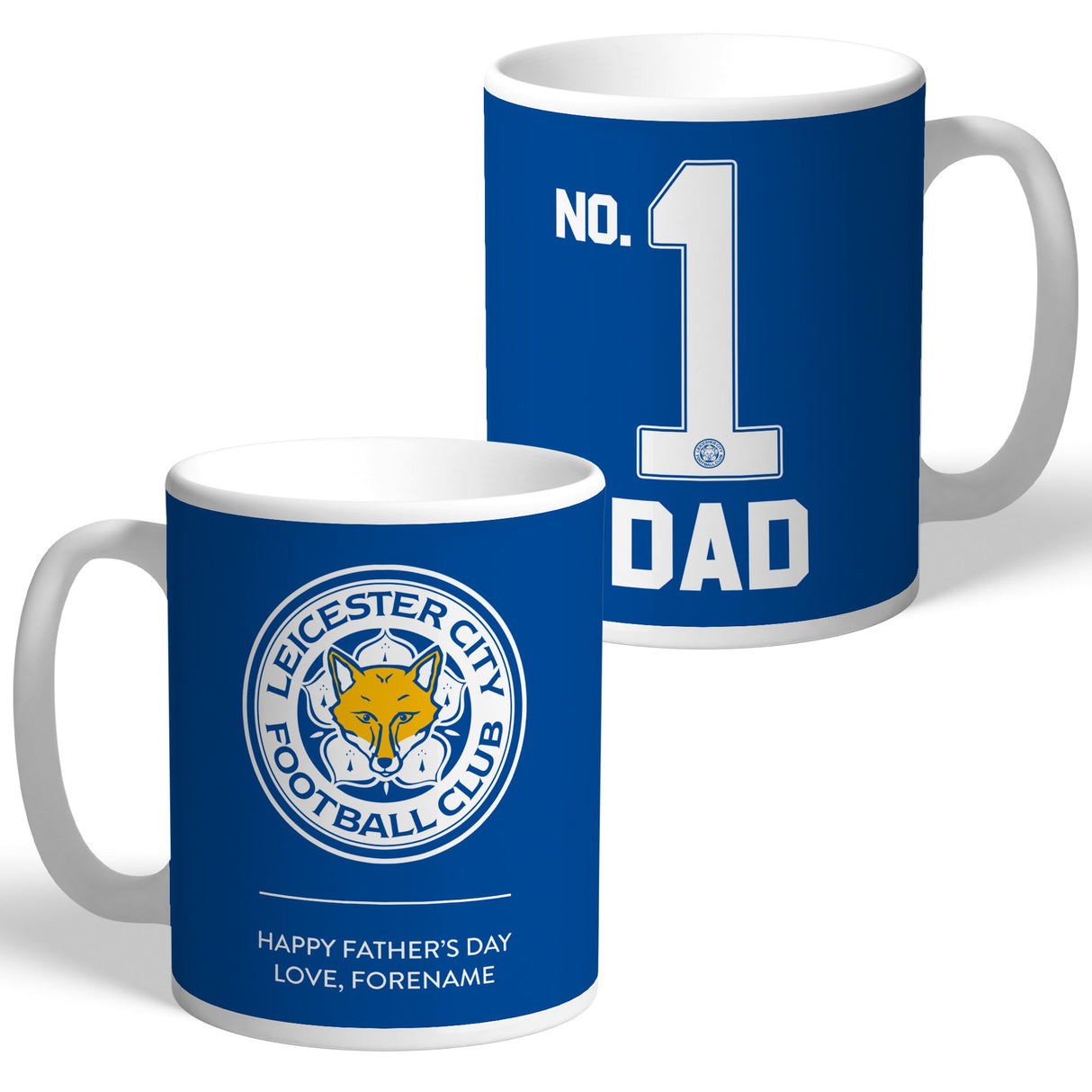 Personalised Leicester City FC Father's Day Mug
