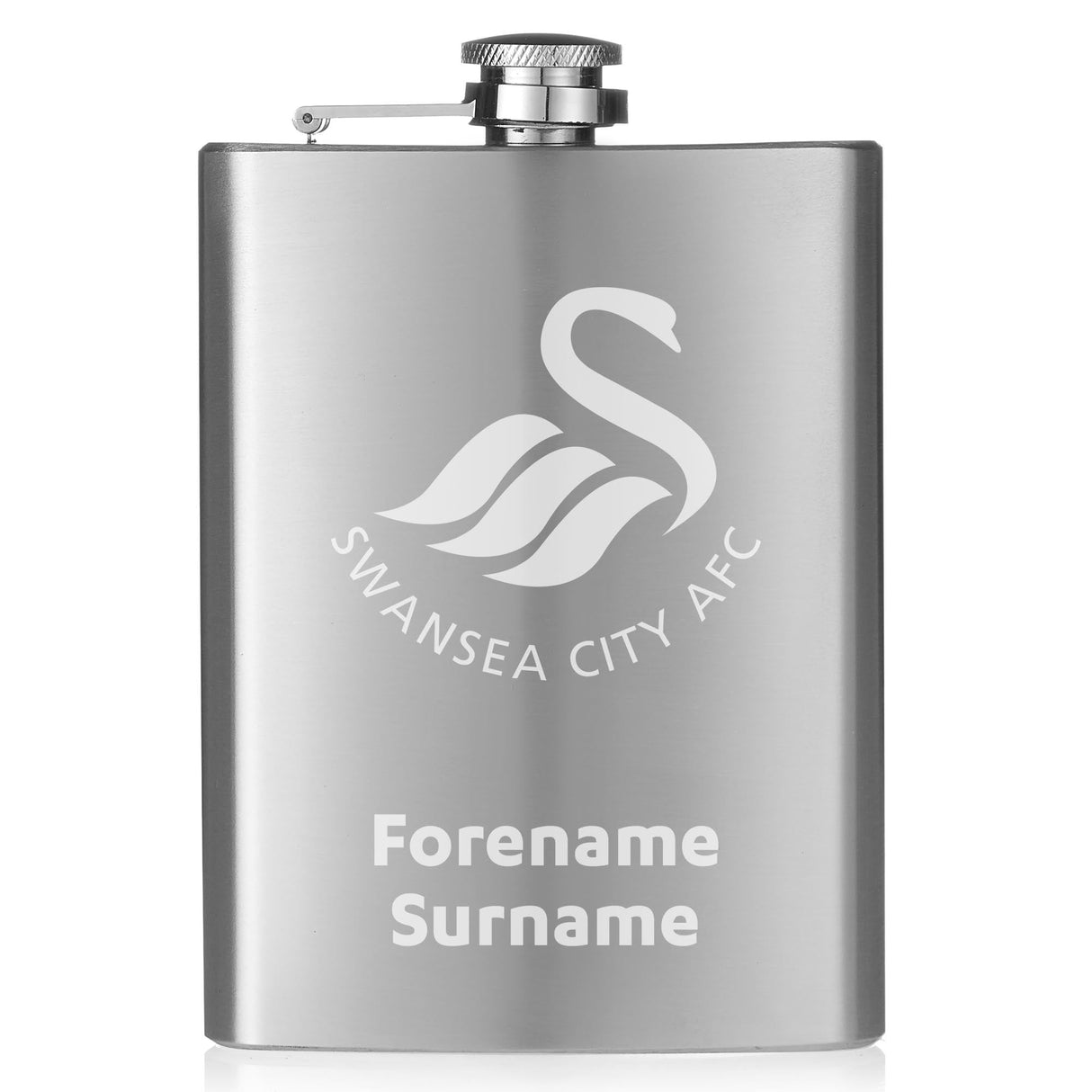 Personalised Swansea City AFC Crest Hip Flask
