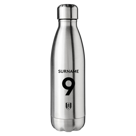Fulham FC Back of Shirt Silver Insulated Water Bottle - CFG