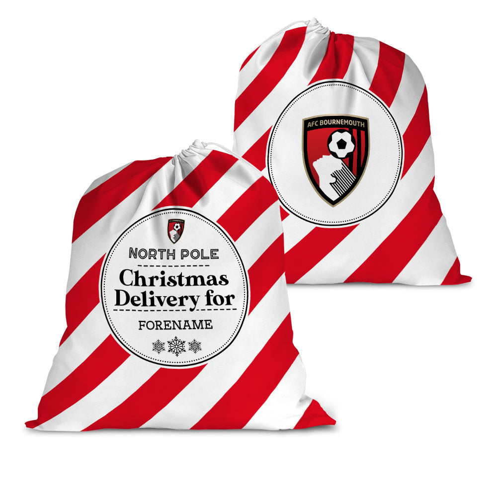 Personalised AFC Bournemouth Christmas Delivery Sack
