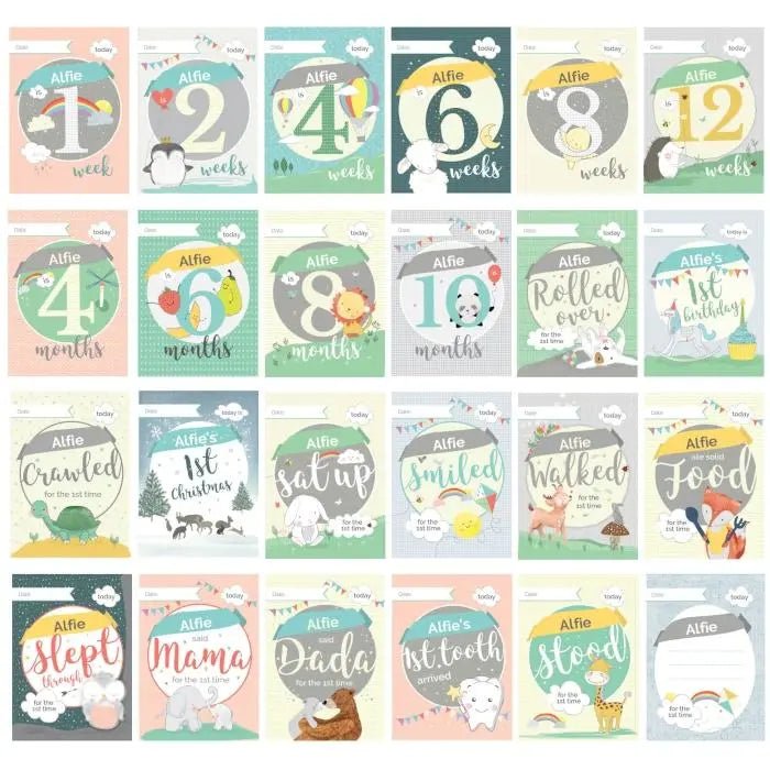 24 Baby Milestone Moment Cards - Gift Moments
