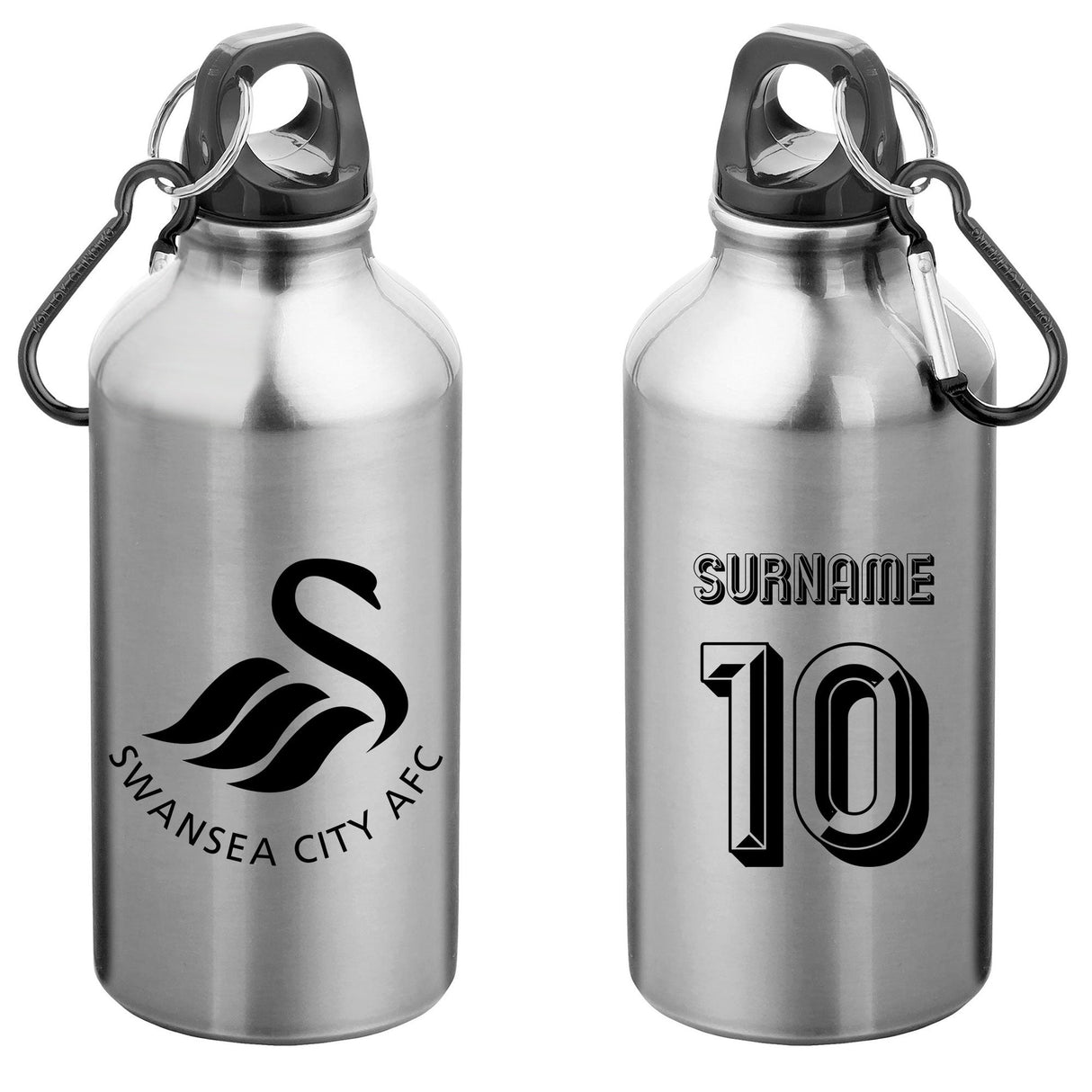 Personalised Swansea City AFC Retro Water Bottle