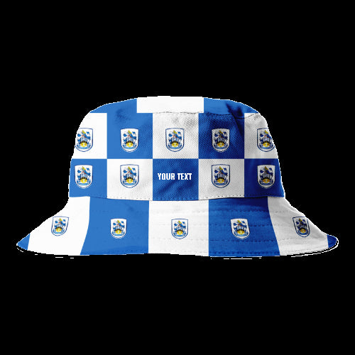 Personalised Huddersfield Town Chequered Bucket Hat
