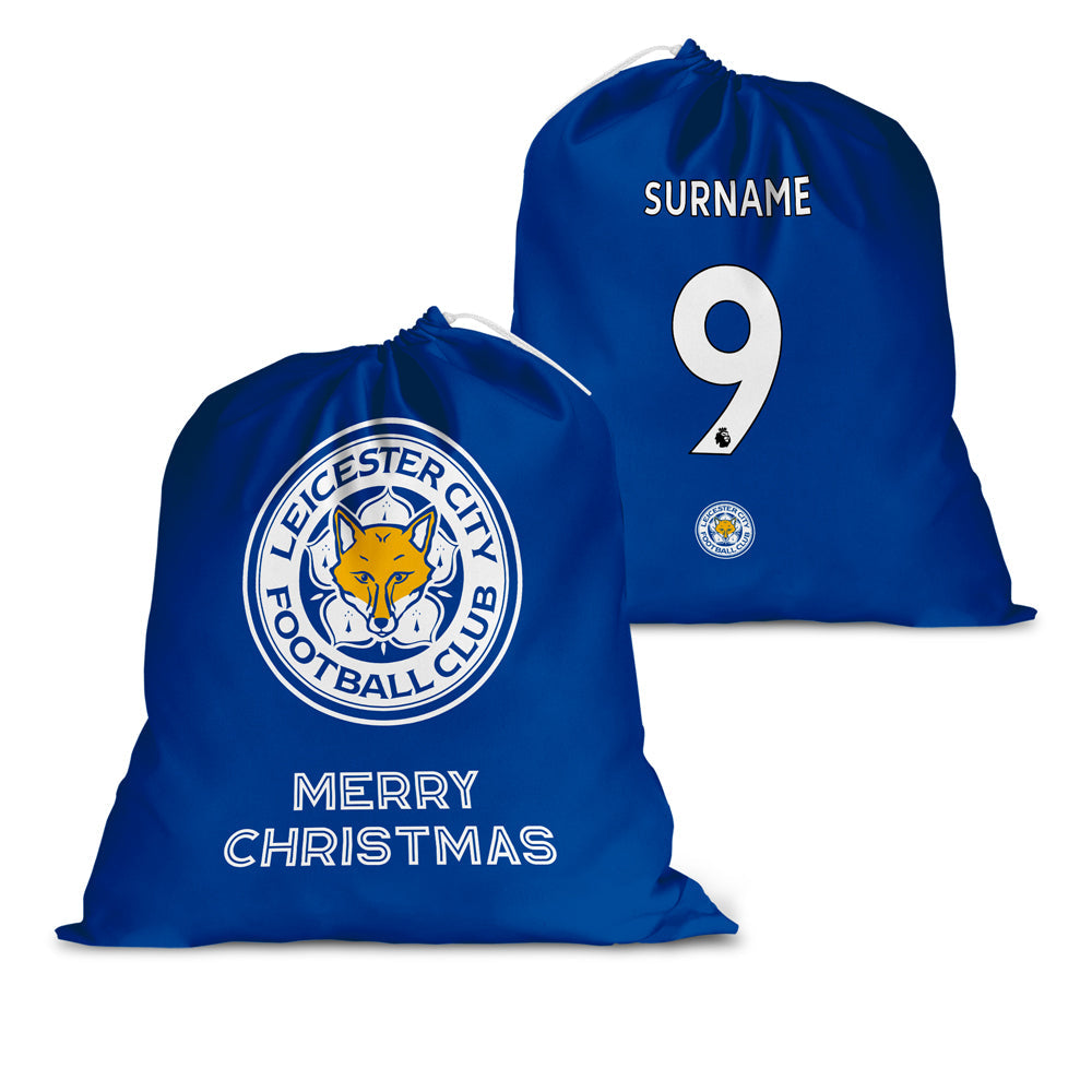 Personalised Leicester City FC Shirt Santa Sack