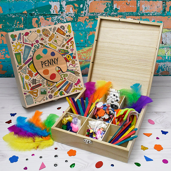 Kids Craft Filled Wooden Box - Gift Moments
