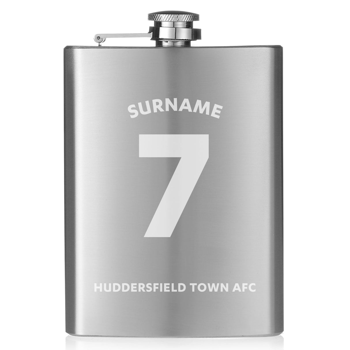 Personalised Huddersfield Town FC Shirt Hip Flask