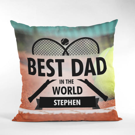 Tennis Best Dad Cushion - Gift Moments
