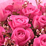 Pink Rose & Wax Flower Bouquet - Gift Moments