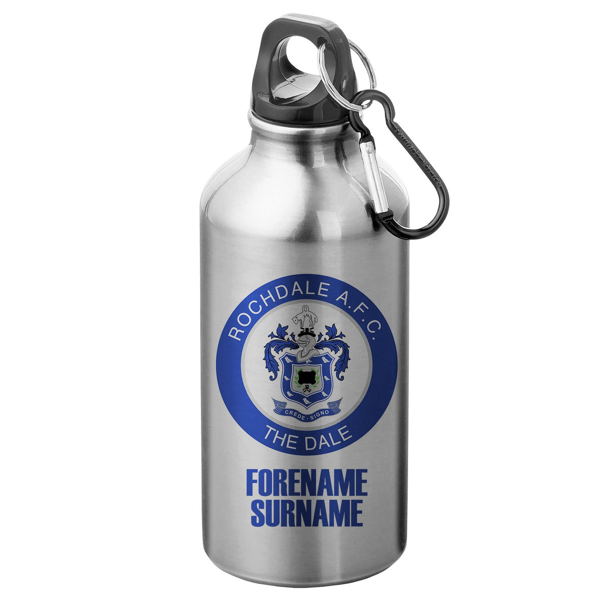 Personalised Rochdale AFC Crest Water Bottle