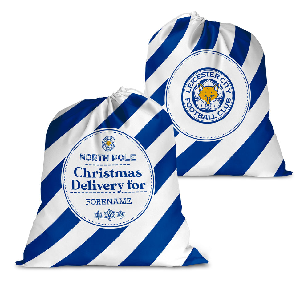 Personalised Leicester City FC Christmas Delivery Sack