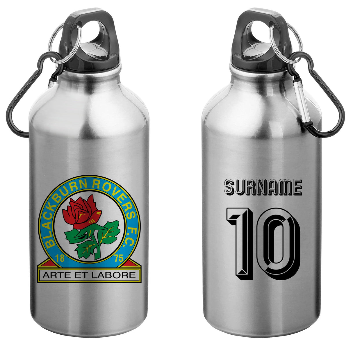 Personalised Blackburn Rovers FC Retro Water Bottle