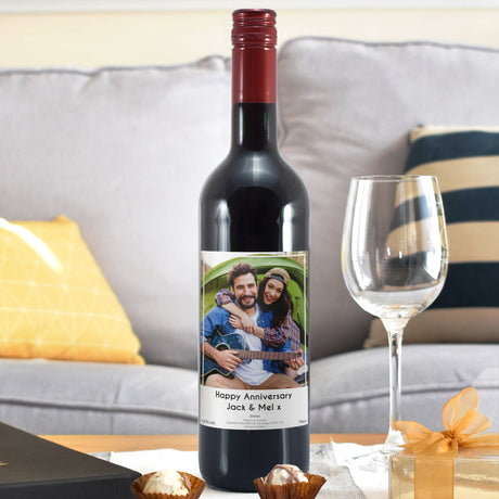 Photo Upload Red Wine - Gift Moments