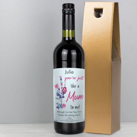 Step Mum Bottle of Red Wine - Gift Moments