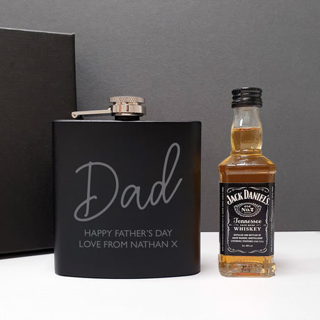 Hipflask and Jack Daniels Set - Gift Moments