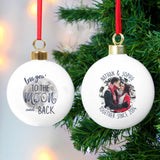 Moon & Back Photo Upload Bauble - Gift Moments