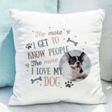 I Love My Dog Photo Upload Cushion - Gift Moments