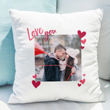 Love You Photo Upload Cushion - Gift Moments