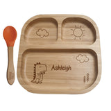 Dinosaur Bamboo Suction Plate & Spoon - Gift Moments