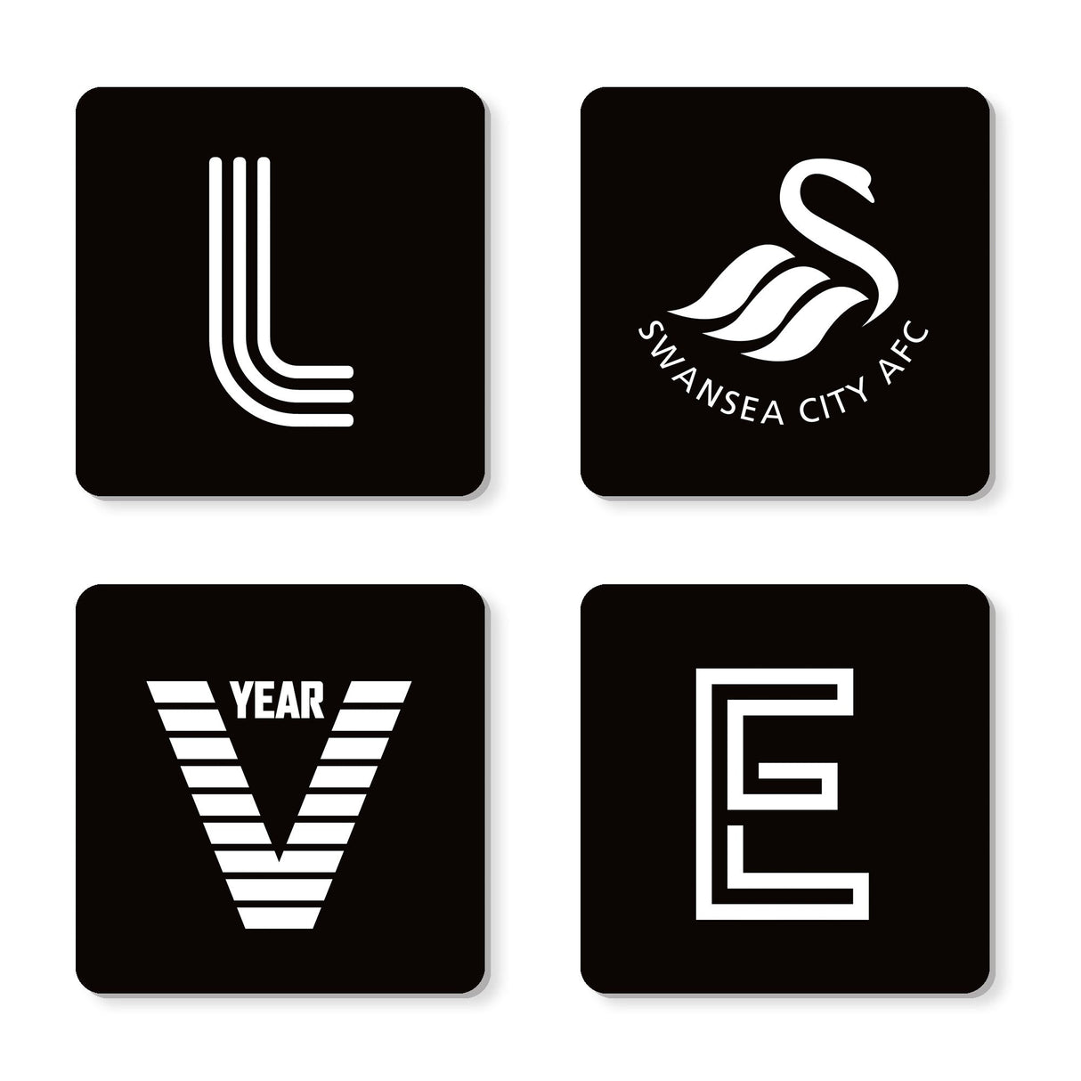 Personalised Swansea City AFC Love Coasters