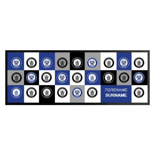 Personalised Rochdale FC Chequered Bar Runner