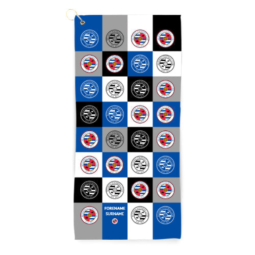 Personalised Reading FC Chequered Golf Towel
