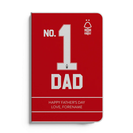 Personalised Nottingham Forest FC Father's Day A5 Notebook