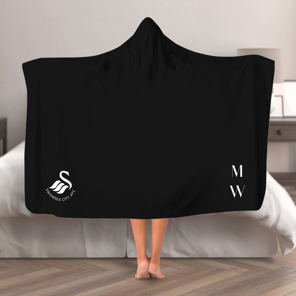 Personalised Swansea City AFC Adult Hooded Blanket