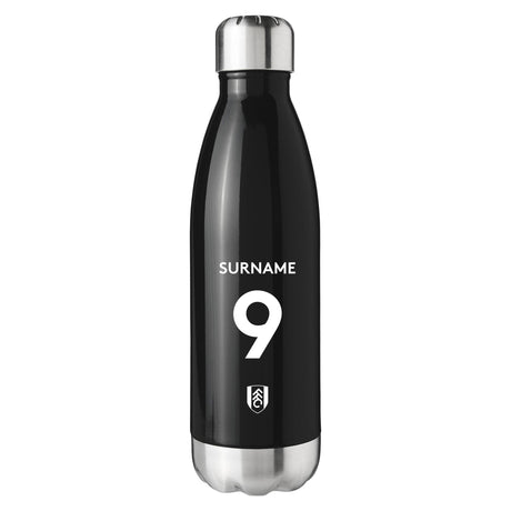 Fulham FC Back of Shirt Black Insulated Water Bottle - CFG