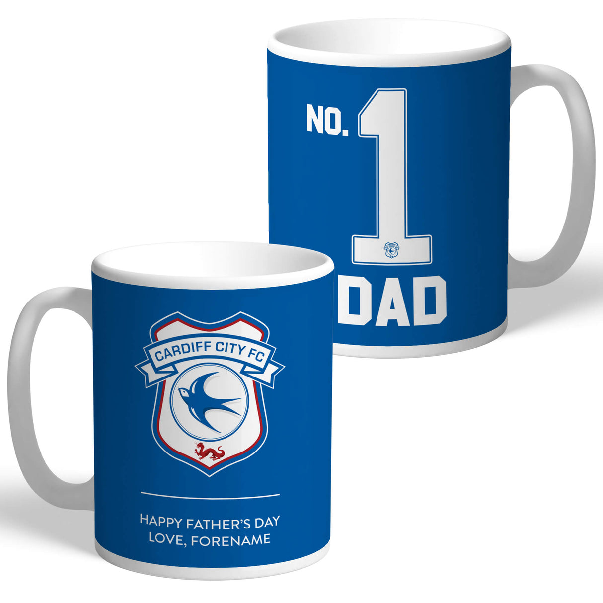 Personalised Cardiff City FC Father's Day Mug