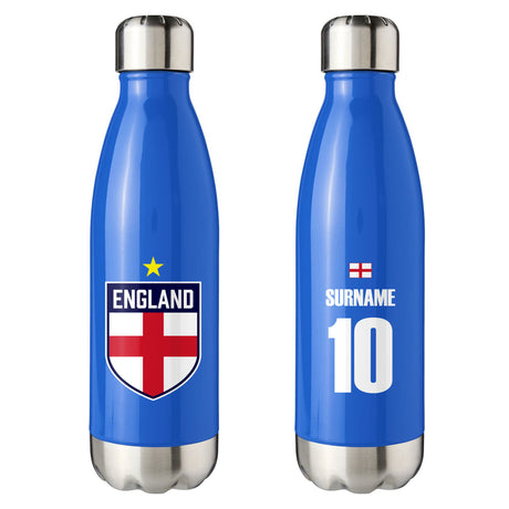 England World Cup Blue Water Bottle - Gift Moments