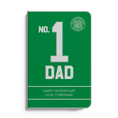 Personalised Celtic FC Father's Day A5 Notebook