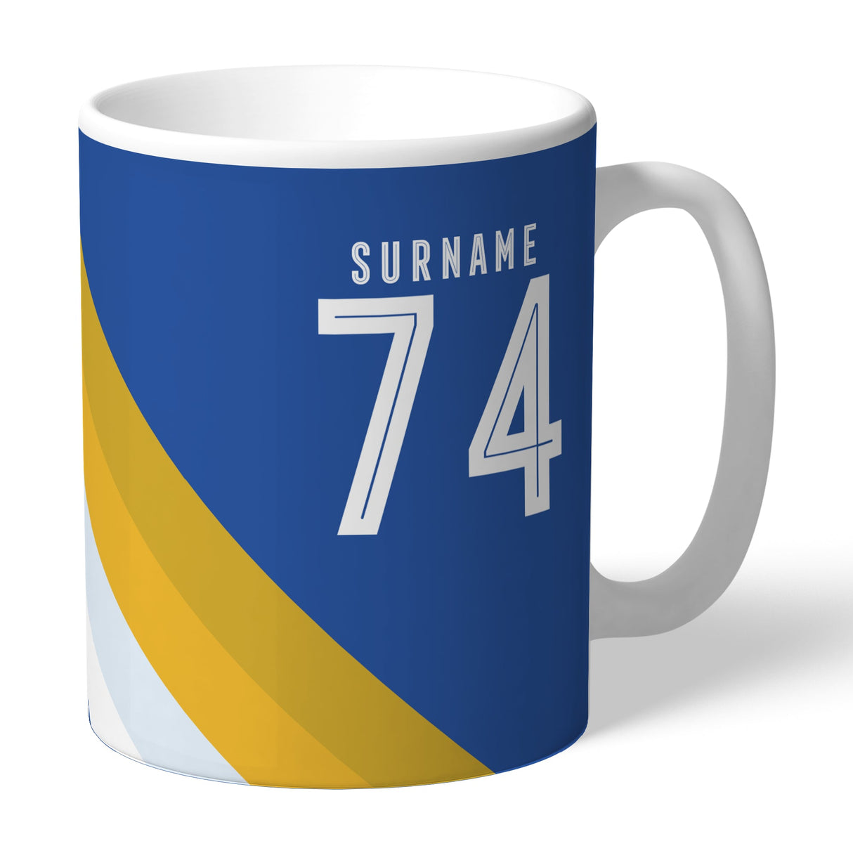 Personalised Leicester City FC Stripe Mug