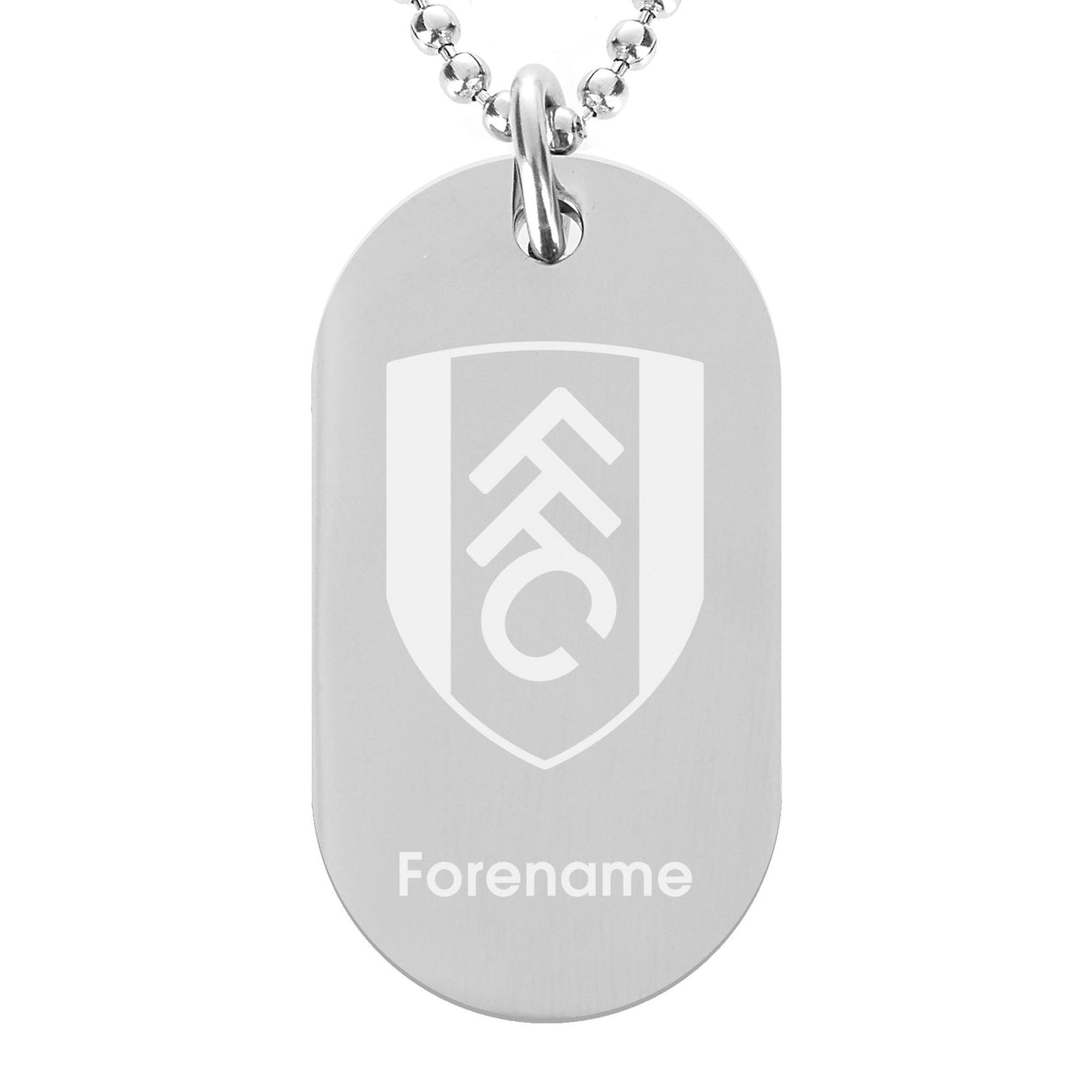 Personalised Fulham FC Crest Dog Tag Pendant
