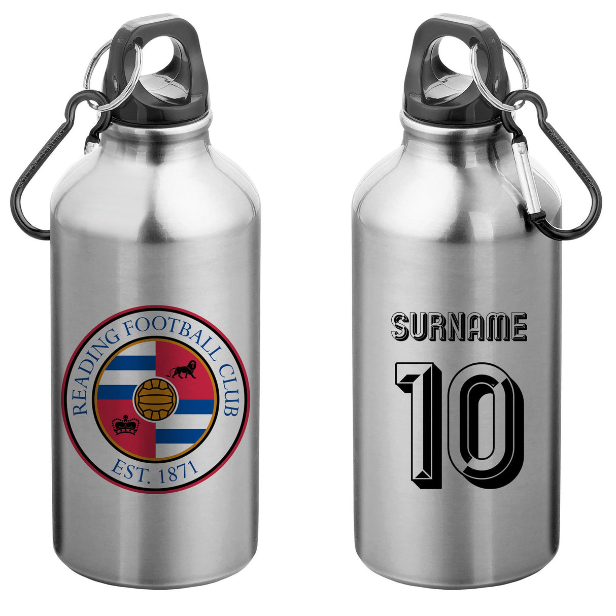 Personalised Reading FC Retro Water Bottle