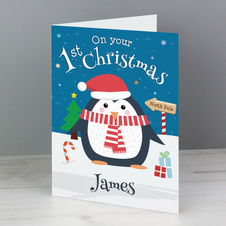 Christmas Penguin Card - Gift Moments