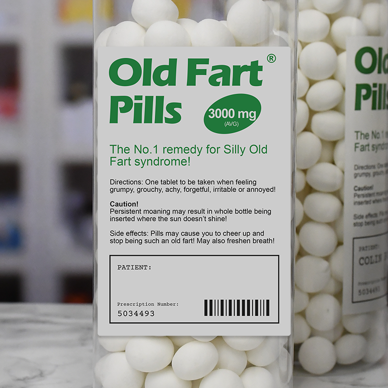 Personalised Old Fart Pill Mints