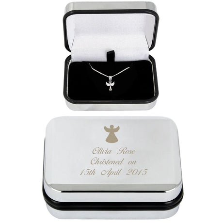 Angel Necklace With Personalised Case - Gift Moments