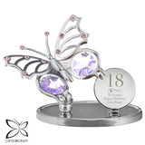 Swirls & Hearts Birthday Crystocraft Butterfly - Gift Moments